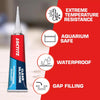 Loctite Clear Silicone Medium Strength Silicone Clear All-Weather Adhesive 2.7 oz (Pack of 6)