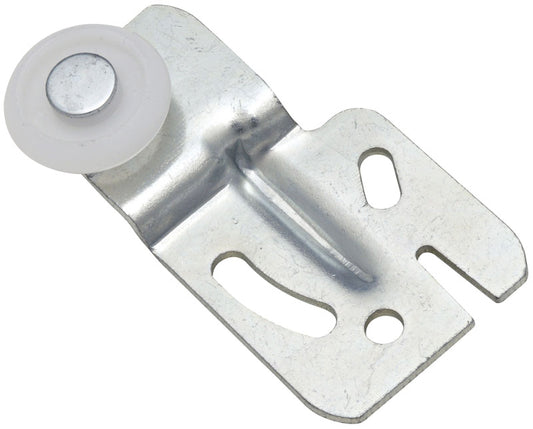 National Hardware Zinc-Plated Silver/White Plastic/Steel Sliding Door Hangers 2 pk