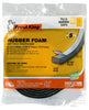 Frost King Black Rubber Foam Weather Seal For Doors and Windows 10 ft. L X 0.19 in.