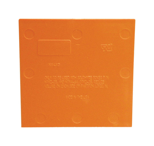 Cantex Square PVC 3 gang Divider Plate Orange