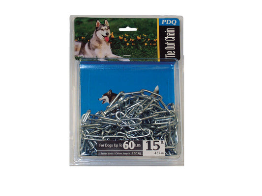 PDQ Dark Gray Steel Dog Tie Out Chain Large