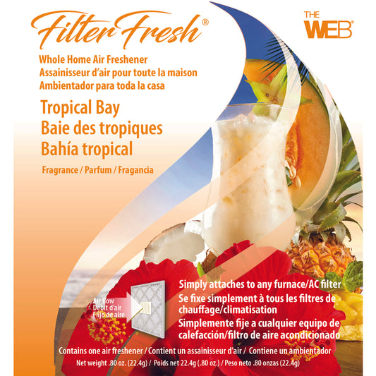 Web FilterFresh Tropical Bay Scent Air Freshener 0.8 oz. Gel