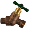 Arrowhead Brass 1/2 in. MIP X 3/4 in. MHT Anti-Siphon Brass No-Kink Hose Bibb