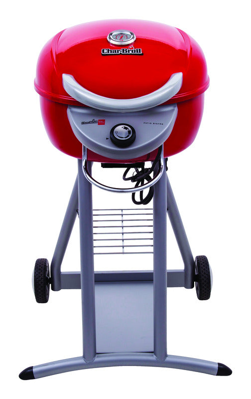 Char-Broil Red Porcelain Coated Steel 1750W Patio Bistro Electric Grill 40 H x 40 W x 26 D in.