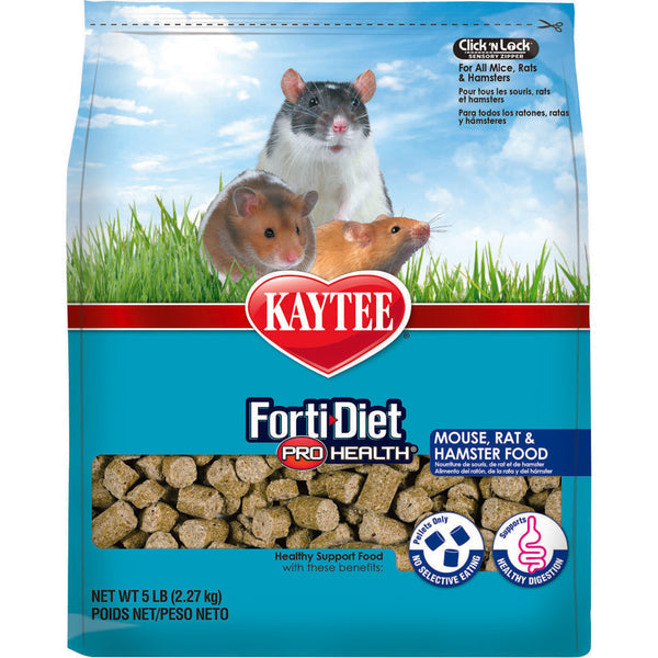 Kaytee Forti-Diet Pro Health para ratones y ratas, 5 lb