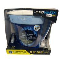 ZeroWater Ready-Pour 12 cups Blue Water Filtration Pitcher - Open Box