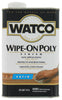 Watco Wipe On Poly Transparent Satin Clear Water-Based Urethane Modified Alkyd Polyurethane 1 qt (Pack of 6)