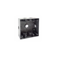 Hubbell Bell 31 cu in Rectangle Aluminum 2 gang Weatherproof Box Gray