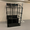 17 in. H X 6 in. W X 8 in. D Black Metal Two Tier Lawn Mower Blade Holder Display