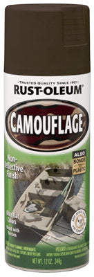 Rust-Oleum Specialty Flat Earth Brown Camouflage Spray Paint 12 oz. (Pack of 6)