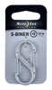 Nite Ize S-Biner 1.8 in. Dia. Stainless Steel Silver Carabiner Key Holder (Pack of 6)