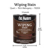 Old Masters Semi-Transparent Rich Mahogany Oil-Based Wiping Stain 1 qt. (Pack of 4)