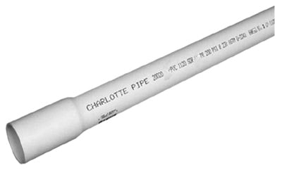 Charlotte Pipe SDR26 PVC Pressure Pipe 1-1/4 in. D X 20 ft. L Bell 160 psi