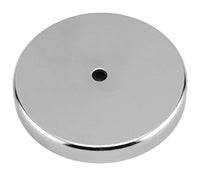 Magnet Source .44 in. L X 3.2 in. W Silver Round Base Magnet 95 lb. pull 1 pc - Open Box