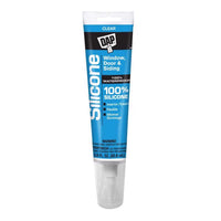 DAP Clear Silicone Door/Siding/ Window Sealant 2.8 oz (Pack of 6)