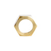 7/8 in. Compression X 7/8 in. D Compression Yellow Brass Nut (Pack of 5)