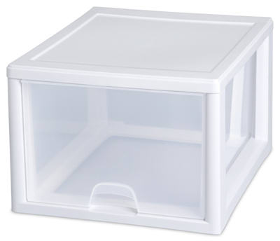 Sterilite 23108004 27 Quart Clear Stacking Drawer (Pack of 4)