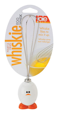 Joie Whiskie Egg White & Silver Plastic and Stainless Steel Wire Whisk - Deal of The Week