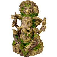 Exotic Environments Ganesha Statue with Moss Decorative Aquarium and Terrarium Ornament Medium
