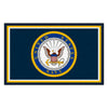 U.S. Navy Crest 4ft. x 6ft. Plush Area Rug