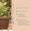Bloem 24 in. Chocolate Deck Rail Planter
