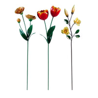 Alpine Assorted Metal 51 in. H Flower Outdoor Garden Stake (Pack of 9)