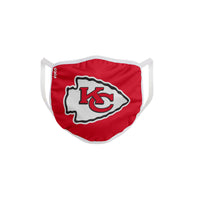FOCO Household Multi-Purpose Kansas City Chiefs Face Mask Multicolored 1 pk