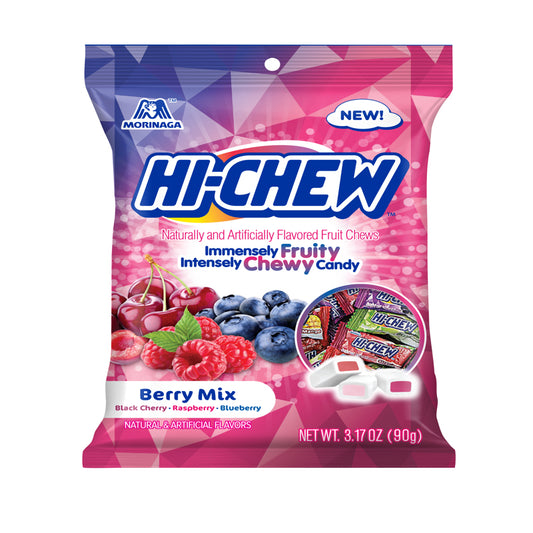 Morinaga Hi-Chew Berrys Mix Chewy Candy 3.17 oz (Pack of 6)