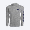 Costa L Long Sleeve Men's Crew Neck Heather Gray Tee Shirt