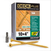 Deck Plus No. 10  x 4 in. L Star Flat Head Exterior Deck Screws 1 lb.