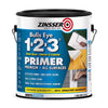 Zinsser Bulls Eye 123 White Water-Based Styrenated Acrylic Primer and Sealer 1 gal (Pack of 4)