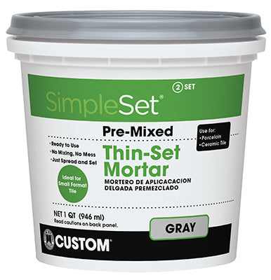 Custom Building Products SimpleSet Gray Thin-Set Mortar 1 qt
