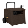 Suncast Baywood 150 ft. Brown Retractable Wheeled Hideaway Hose Reel