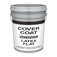 Valspar Cover Coat Flat White House Paint 5 gal