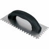 QEP 9 in. W X 4 in. L Steel Square Notched Trowel
