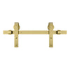 National Hardware Designer 72 in. L Brushed Gold Steel Barn Door Hanger Kit 1 pc