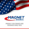 Magnet Source .44 in. L X 3.2 in. W Silver Round Base Magnet 95 lb. pull (Pack of 10)