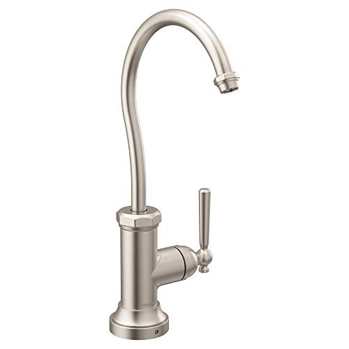 Chrome one-handle high arc beverage faucet