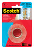 3M Scotch-Mount Double Sided 1 in. W X 60 in. L Mounting Tape Clear