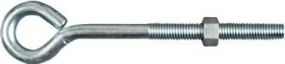 Stanley Hardware N221-325 1/2" X 8" Zinc Plated Eye Bolt With Nut Assembled (Pack of 10)