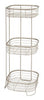 iDesign Forma 26.25 in. H X 9.5 in. W X 9.5 in. L Satin Silver Tiered Shelf Organizer