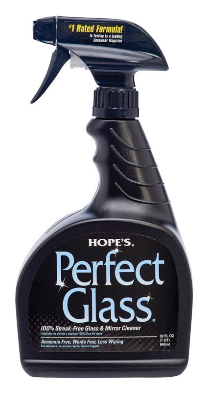 Hope's Perfect Glass No Scent Glass Cleaner 32 oz. Liquid