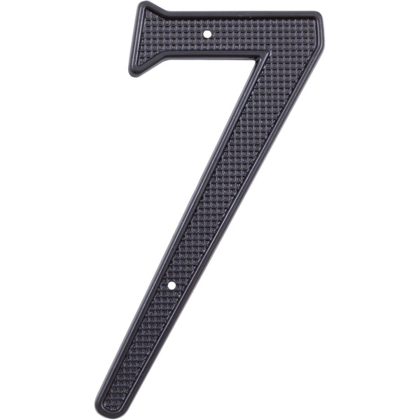 Número de casa tradicional, n.° 7, 4 pulgadas, negro mate, de Stone Harbor Hardware