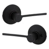 Kwikset Ladera Matte Black Passage Lever Right or Left Handed