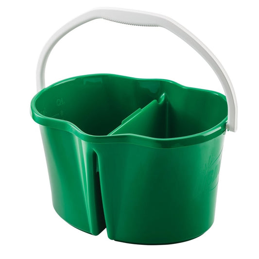 Libman Green Plastic Commercial & Residential Clean & Rinse Oval Bucket 4 gal.