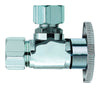 Keeney 5/8 in. Compression in. X 1/2 in. Compression Brass Angle Valve