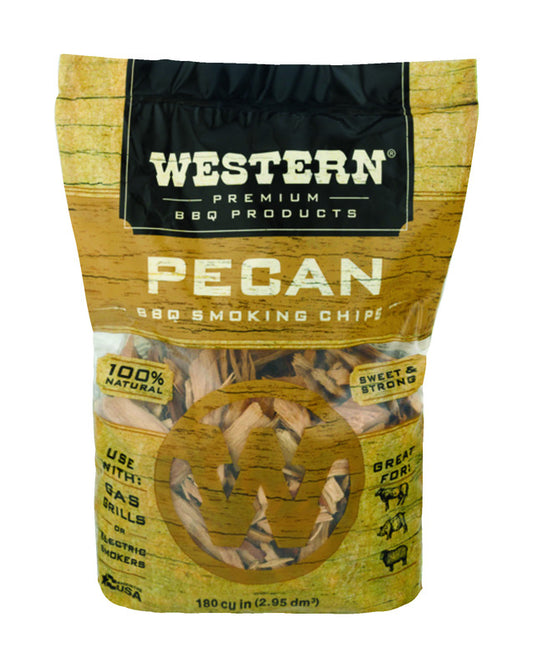 Western Pecan Flavor Wood Natural Smoking Chips 180 cu. in.