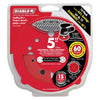 Diablo 5 in. Ceramic Blend Hook and Lock Sanding Disc 60 Grit Coarse 15 pk