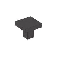 Amerock Monument Modern Square Cabinet Knob 1 in. Matte 6 pk