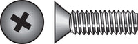 Hillman No. 8-32 X 1-1/2 in. L Phillips Flat Head Zinc-Plated Steel Machine Screws 100 pk